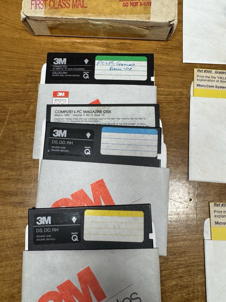 1988 MicroCom Systems 5.25” DOS Software Lot w/ Original Mailer