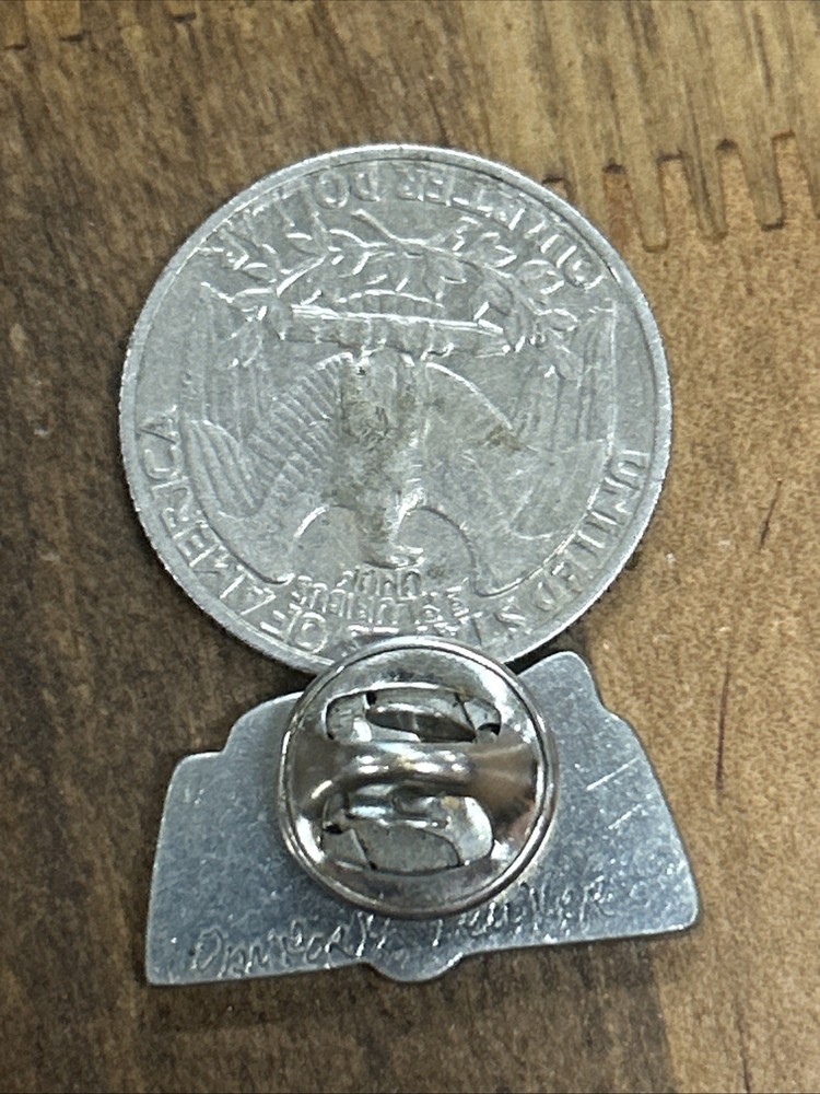 Danforth Pewter Book Lapel Pin Vintage