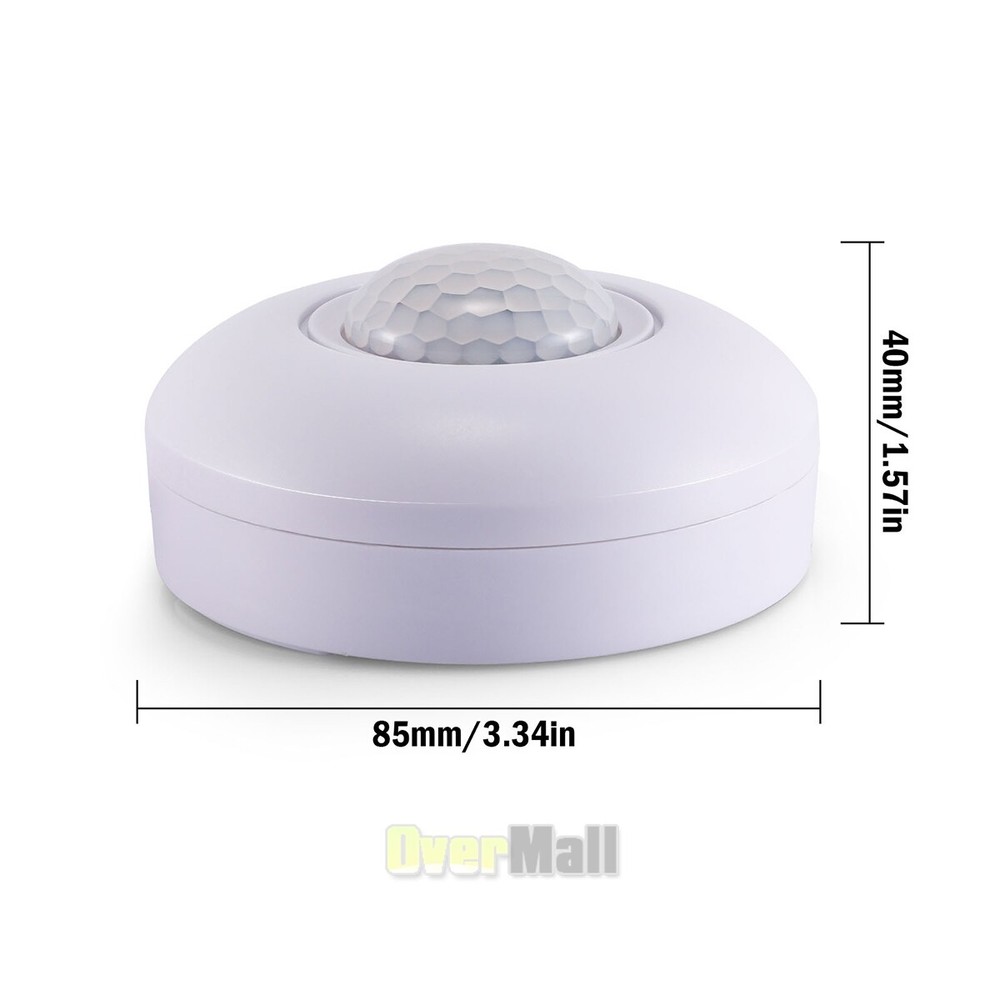 High Sensitivity Ceiling Mount Mini Sensor Switch For Led Lights TIME/LUX Adjust