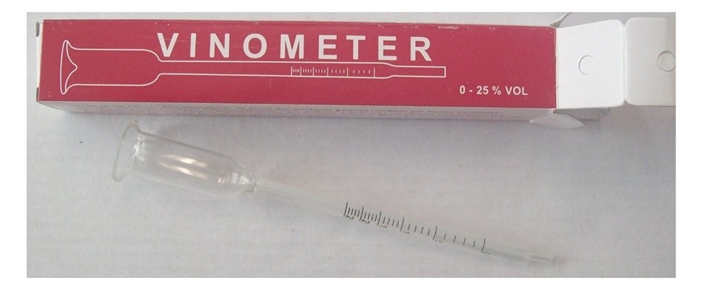 Home Brewing Vinometer 0 25% Vol Glass Vinometer
