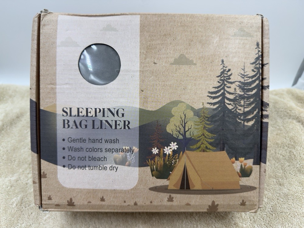 BREENHILL Single Sleeping Bag Liner,Camping Sheets & Travel Sheet, 2 Pack