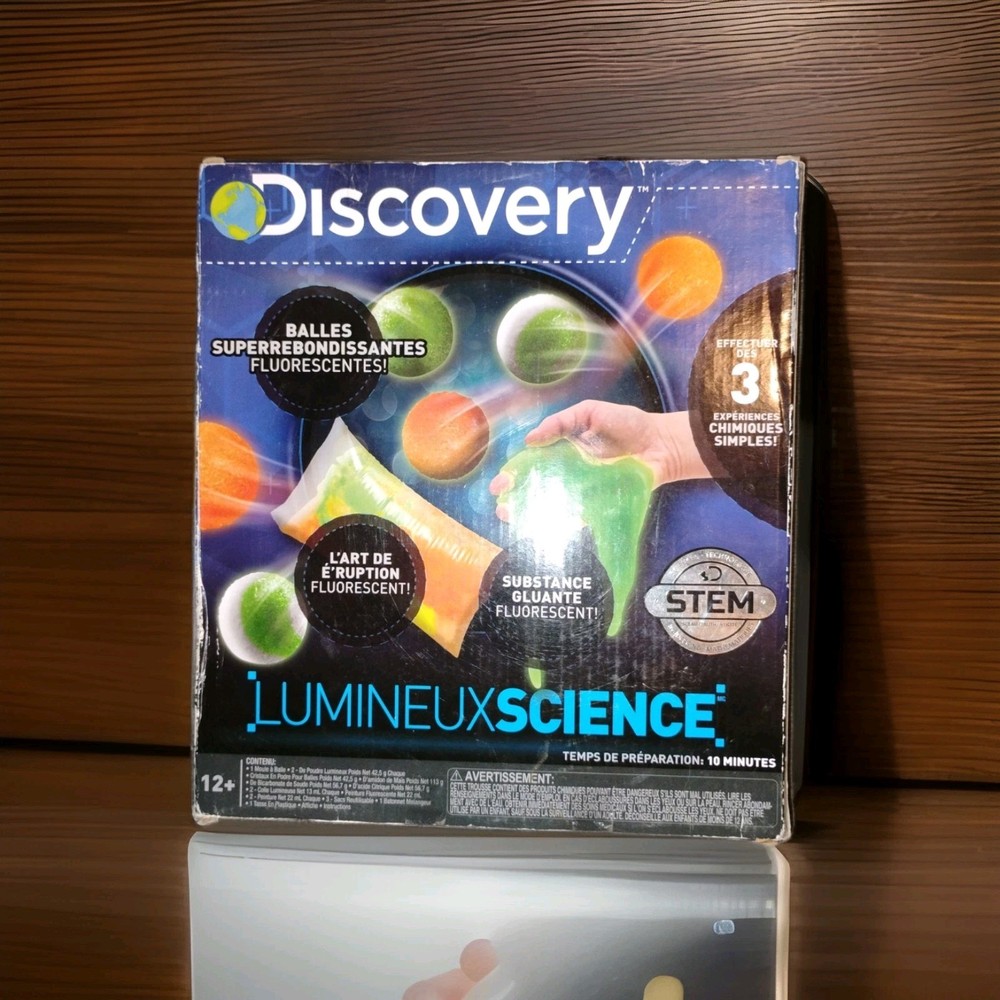 Discovery Kids GLOWING Science Experiment Kit Educational Learn Gift NOS