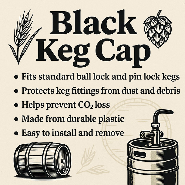 LD Carlson Black Keg Cap