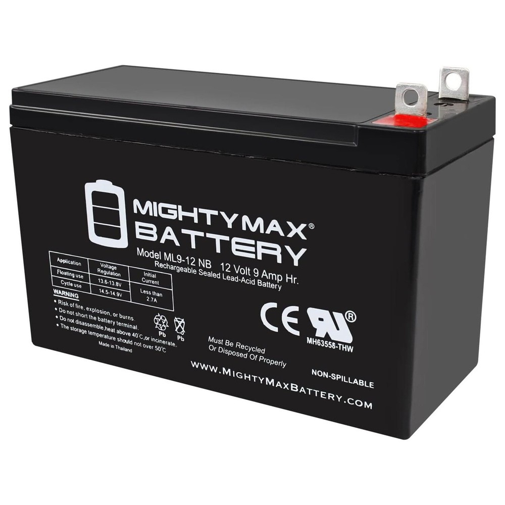 Mighty Max 12V 9AH SLA Battery Replacement for Generac GP7500E