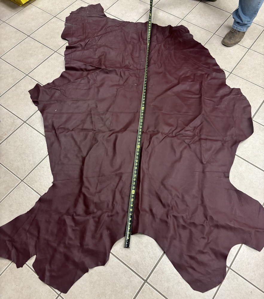 leather full hide red green brown