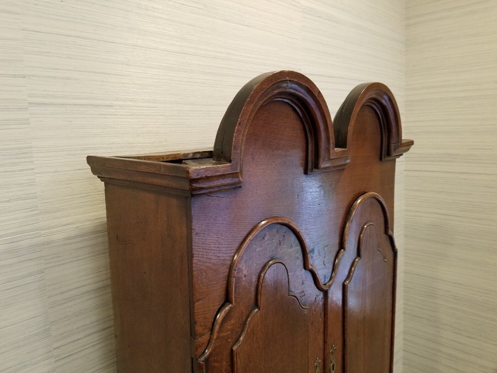 17th Century English Walnut Double Dome Bureau Or Bookcase