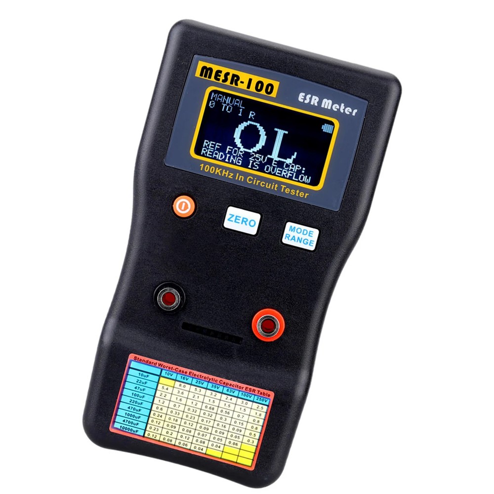 ESR Capacitance Ohm Meter Professional Measuring Capacitor Internal Resistance