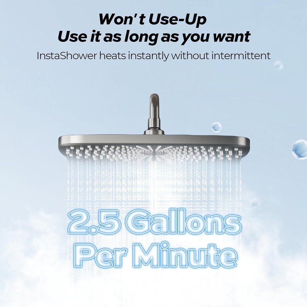 15x18"Door RV Tankless Water Heater, for All RVs Propane 48,000BTU 2.5GPM