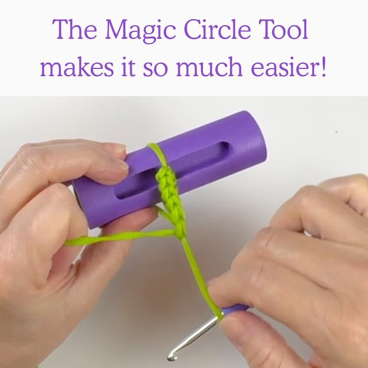 Original Magic Circle Crochet Tool w Right & Left-Handed Step by Step Online ...