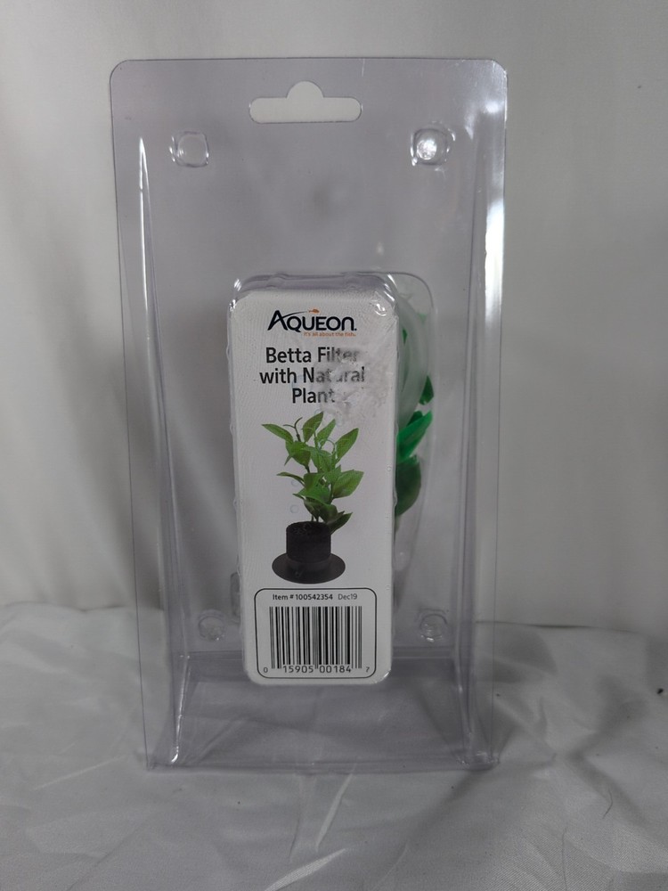 Aqueon Betta Filter with Natural Plant, One Size