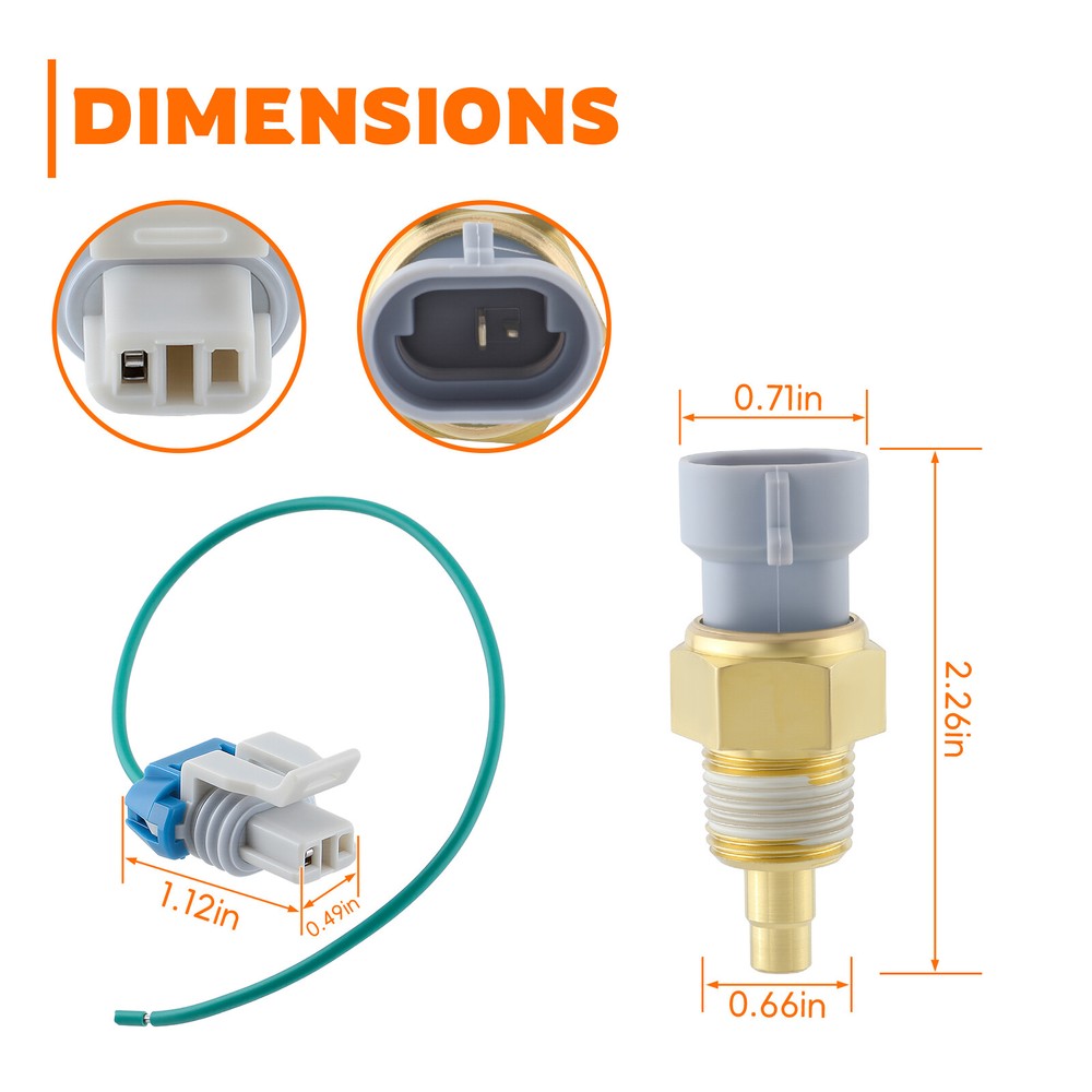 213-77 Engine Coolant Temperature Sensor with Connector Pigtail Harness for GM