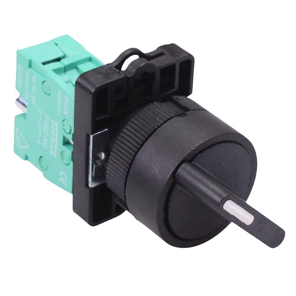 Techna PtecSN2M Momentary 2 Position Plastic Selector Switch 10A 1NO
