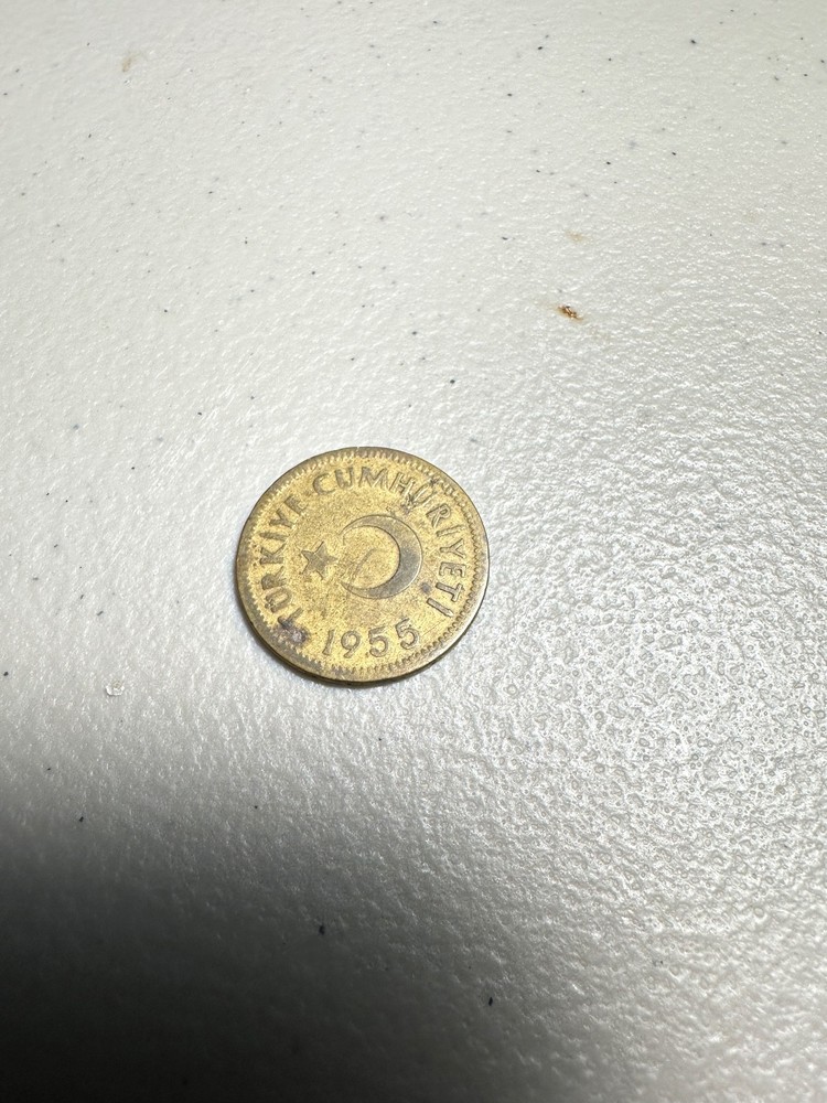 1955 Turkey 25 Kurus Coin