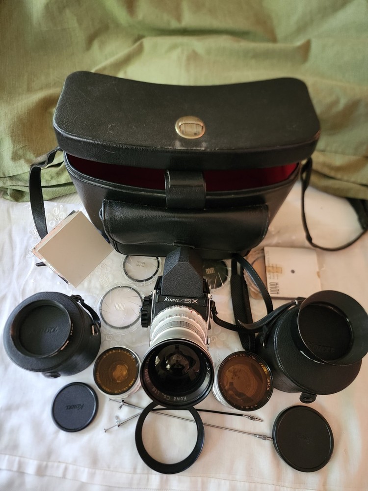 Kowa Six 6x6 Medium Format Camera System – Complete 3-Lens Kit (Japan) Working
