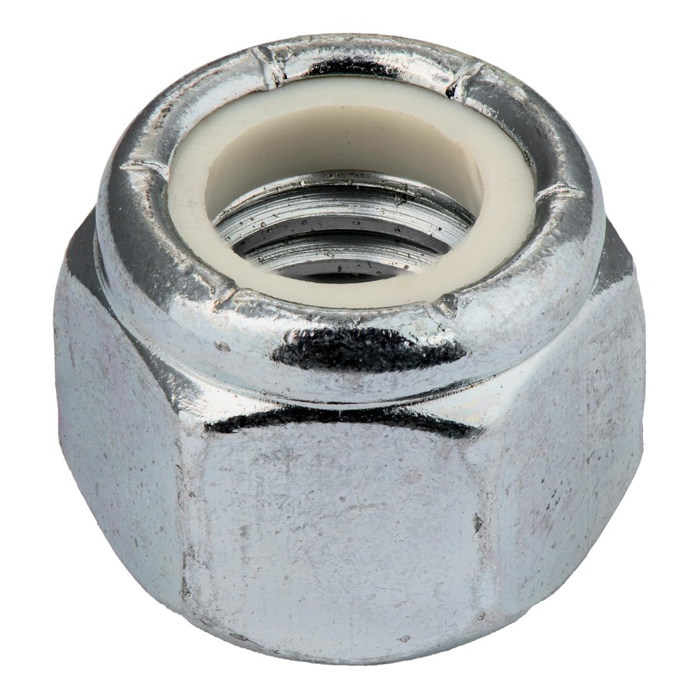 3/8"-16 (100 Pack) Nylock Hex Nuts, Grade 2, Nylon pack), Brown