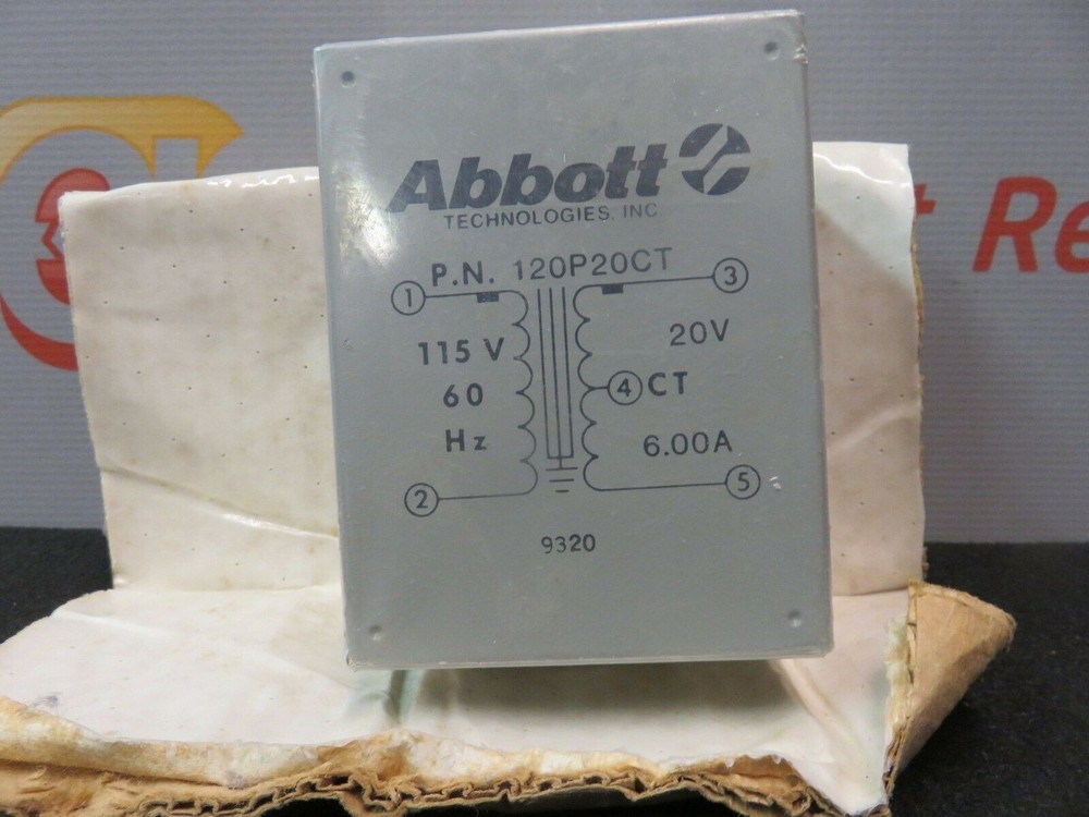 Abbott Technologies 9320 Transformer 120P20CT  New.