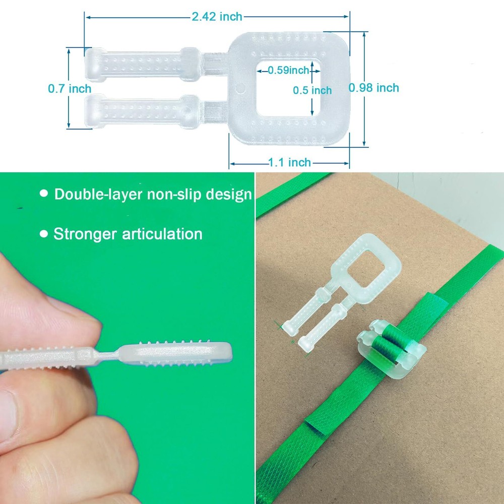 Banding Strapping Kit Plastic Strapping Packaging Strapping Tool Kit Box Pack...