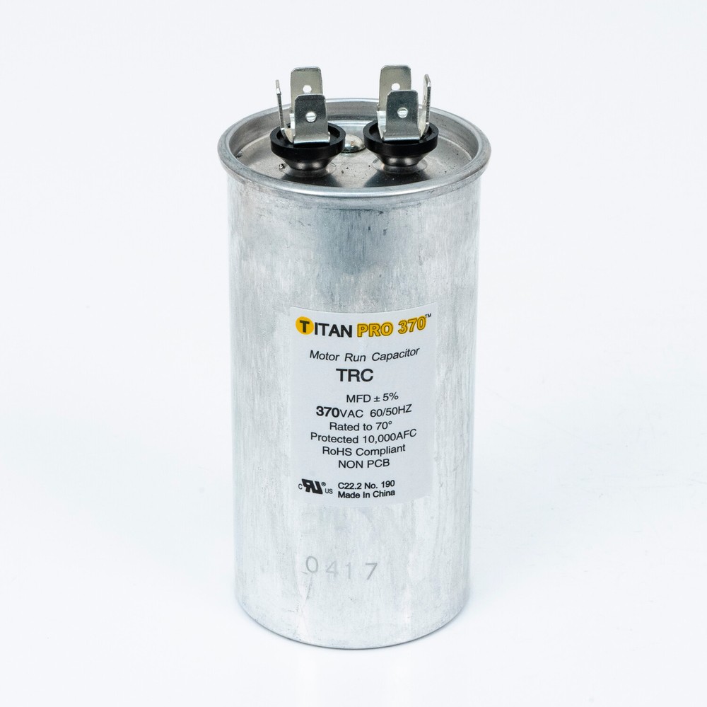 Packard Titan PRO TRC70 Run Capacitor 70 MFD 370 Volt Round