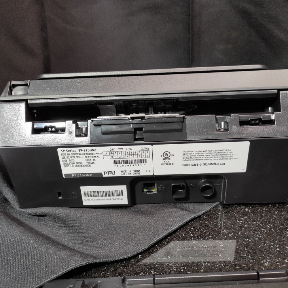 Ricoh / Fujitsu SP-1130Ne ADF (Automatic Document Feeder), Duplex Image Scanner