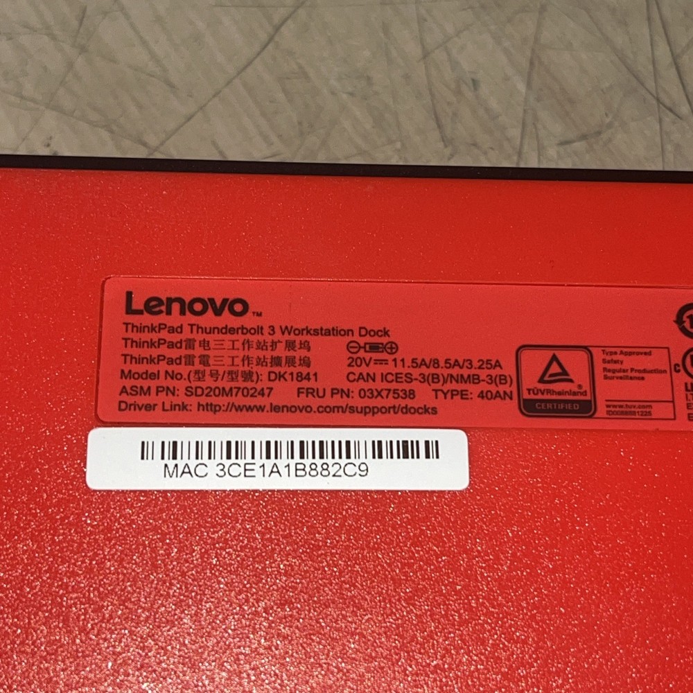 LENOVO DK1841 DOCK