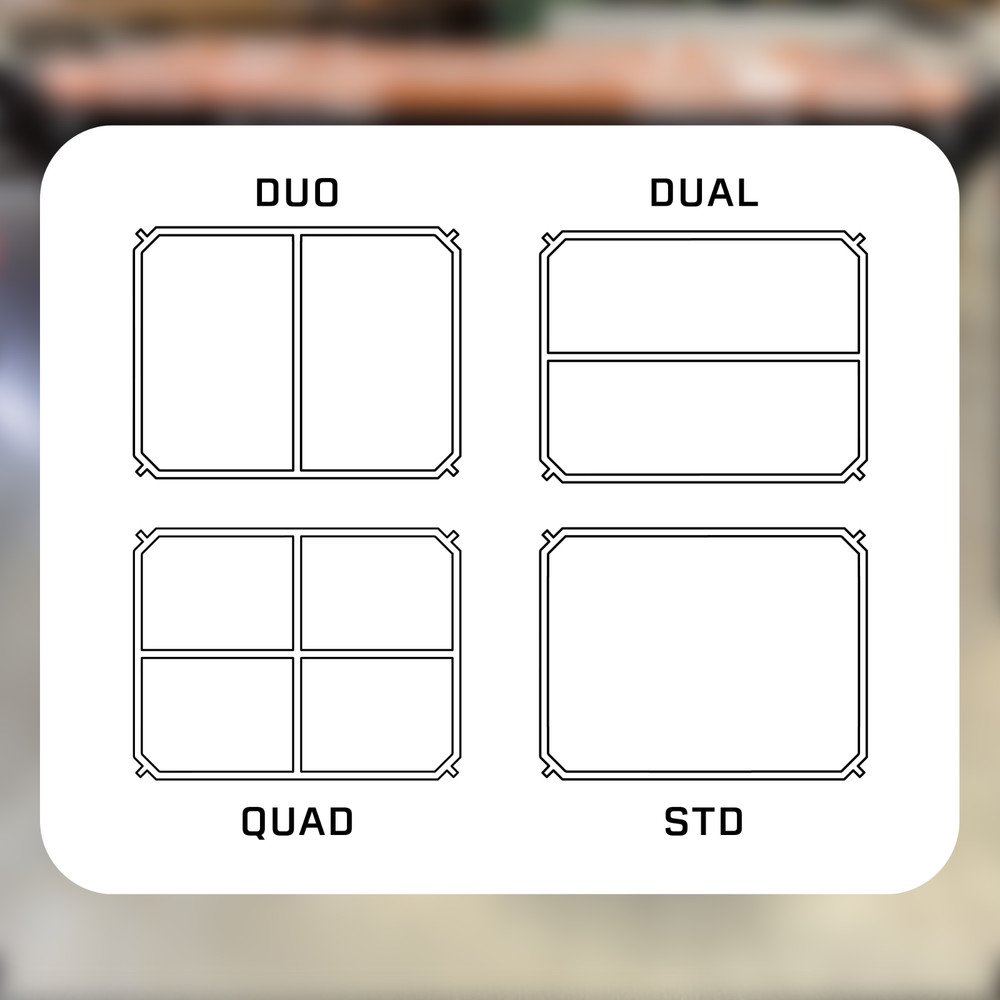 Top Nesting Insert Bins for Ridgid Pro Gear System 2.0 10-Compartment Organizer