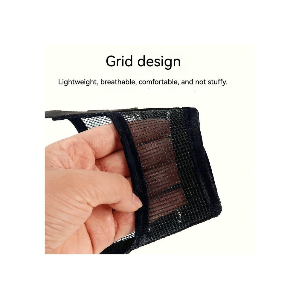 Dog Muzzle Soft Air Mesh for Medium Large Dogs, Medium, Black