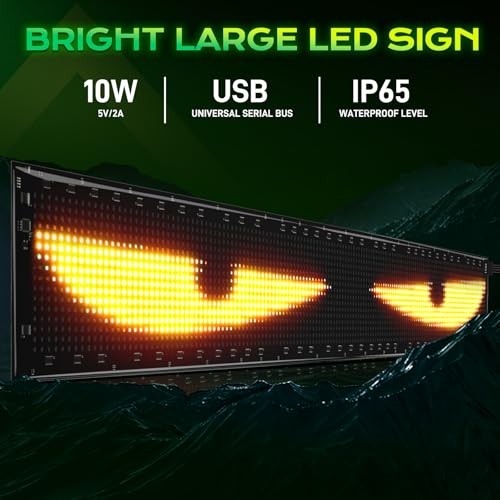 58”X8” Huge Bright Programmable LED Sign, Full Color Custom LED Sign,