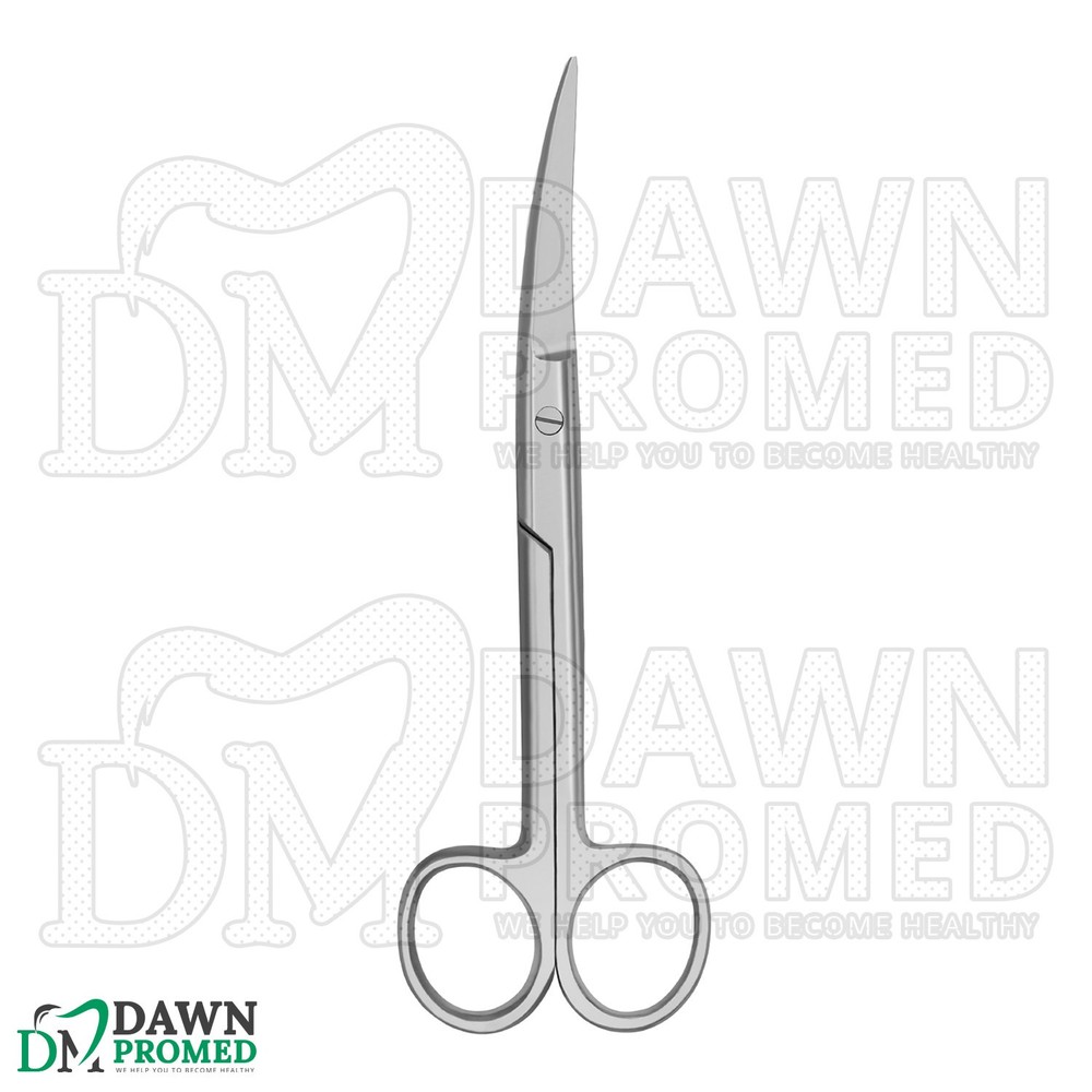 6 Pcs Operating Scissors 4.5" Curved Sharp Sharp Round Pattern Surgical Set