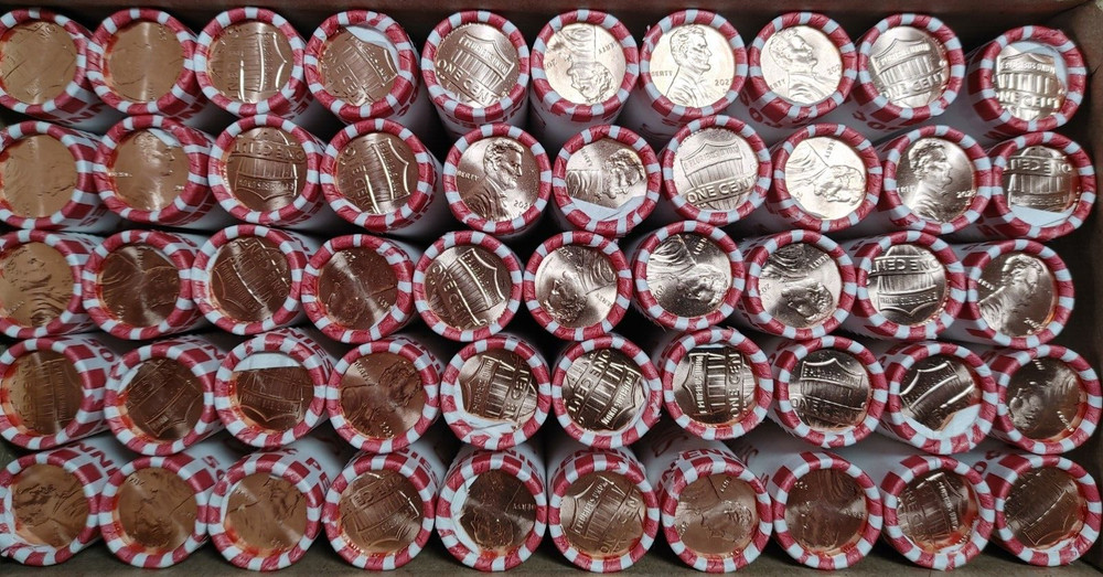 (2 Rolls) 2023 D Lincoln Shield Cent / Penny BU OBW Roll - Free Shipping!