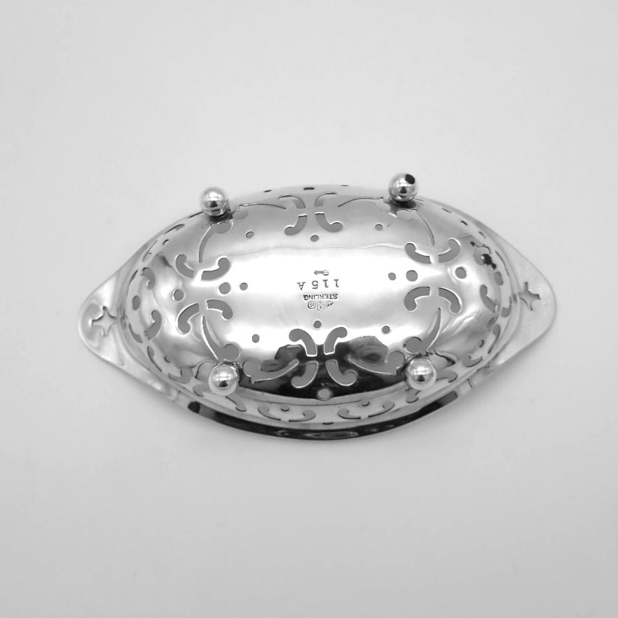 Gorham 6 Nut Cups Set Pierced Designs Sterling Silver 1909