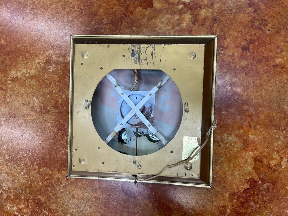 Squirt Soda Lighted Advertising Pam Clock