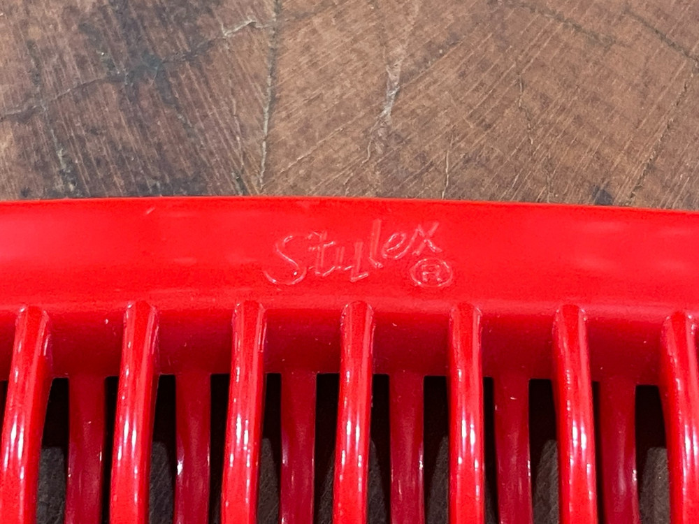 VINTAGE Stylex Comb Detangling RED #625 ~MINT~