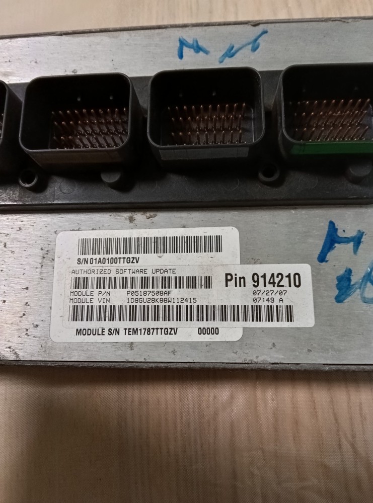 P05187508AF 2008 Dodge Nitro Engine Computer Module Computer ECM