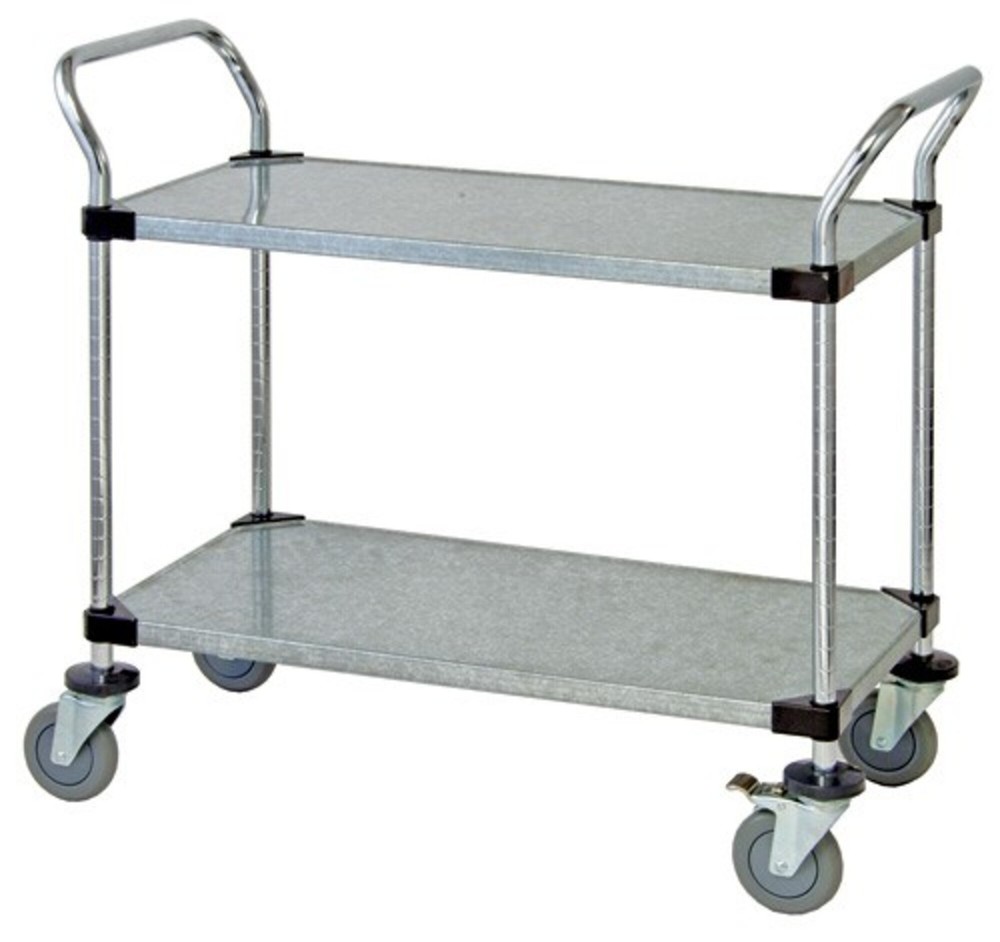 Quantum Storage Systems - WRC-1848-2G - Utility Cart 2 Solid Shelves