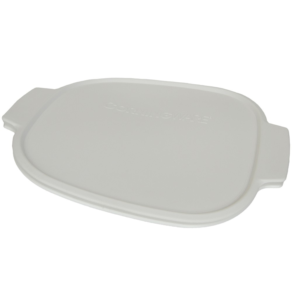 Corningware A-12-PC 5L White Rectangular Food Storage Lid with Handles (2-Pack)