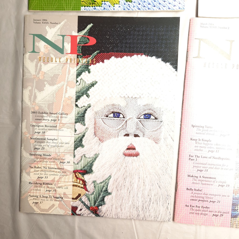 Needle Pointers Magazine Lot 2004 and 2005 6 various Issues