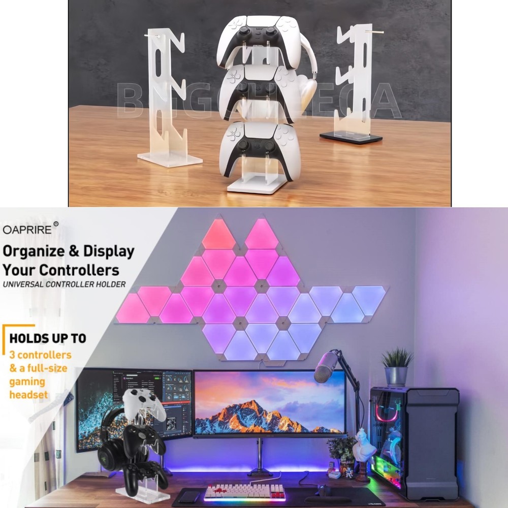 3-Tier Universal Controller Holder for Xbox Gaming Headset Switch,Nintendo