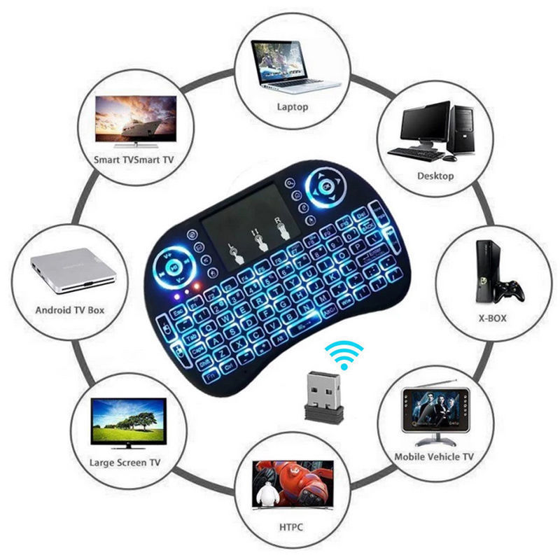 mini i8 2.4GHZ mini Wireless Keyboard Touchpad for Smart TV Android Box PC HTPC