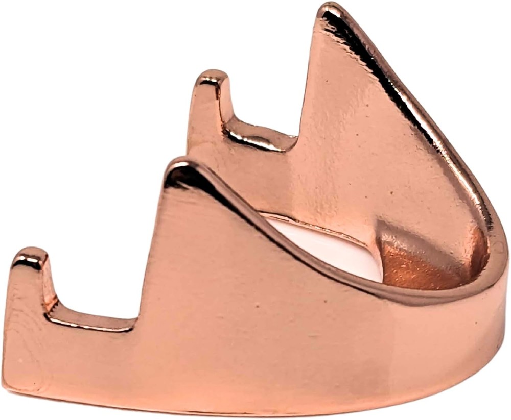 Generic Military Challenge Coin Display Stand - Solid Metal with Copper