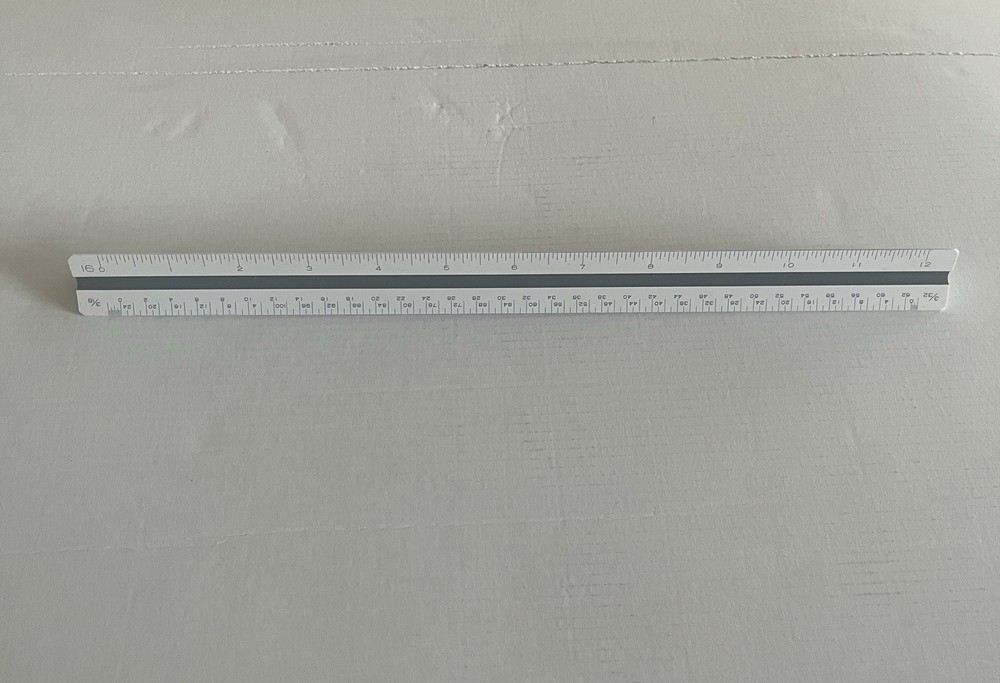 Pickett 235 E Engineers Triangle Scale Ruler Japan
