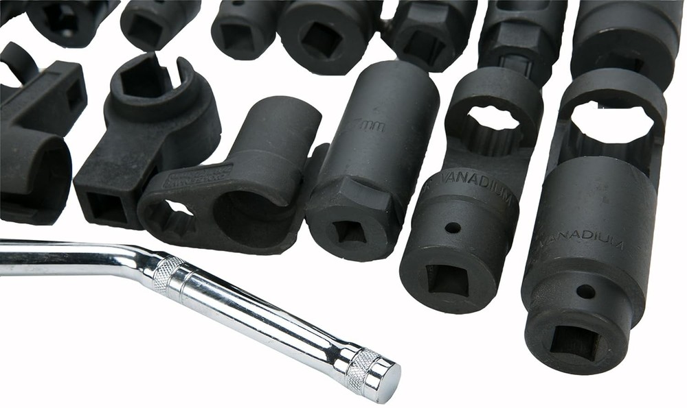 21 Piece O2 Sensor Socket Set Universal Oxygen Sensor Removal Install Tools Set