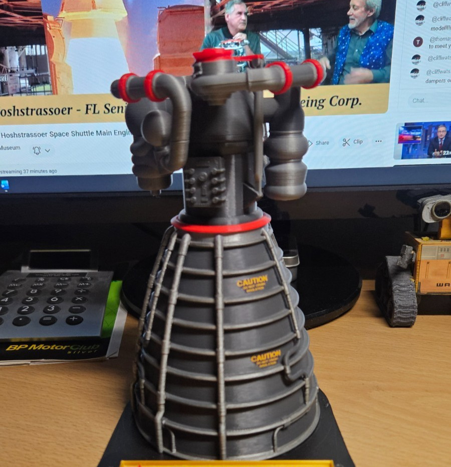 1/24 Scale RS-25 (SSME) Rocket Engine Model Kit from "In3DSpace"
