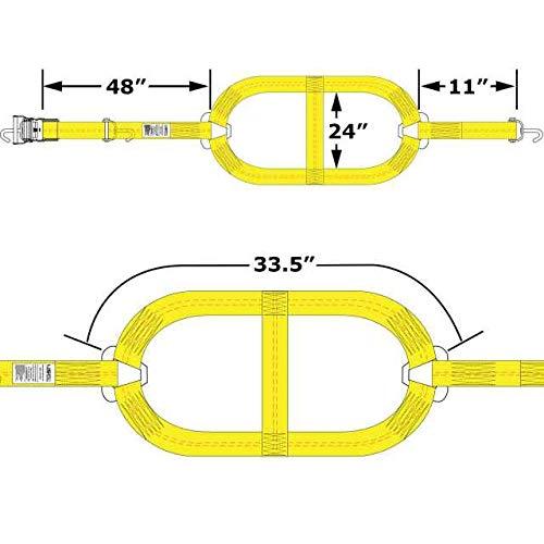 Cargo Control Tie Down Ratchet Straps with Swivel Hooks & Ratchets for E Track