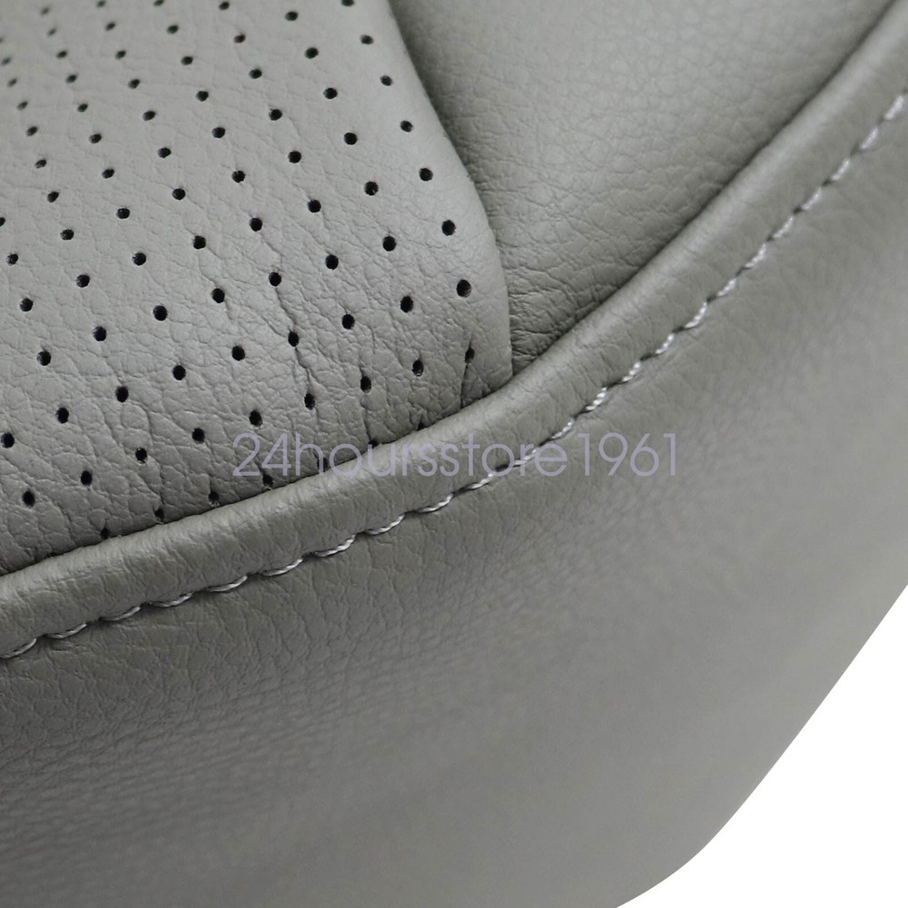 2000-2008 Fits Ford E150 E250 E350 Van Driver Bottom Perforated Seat Cover Gray