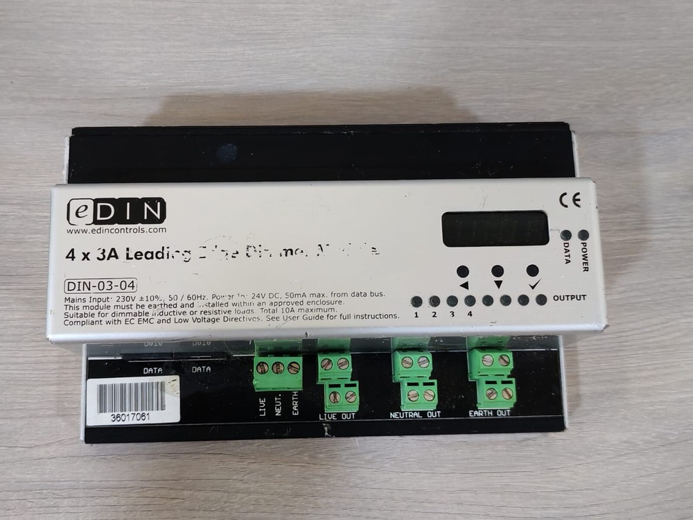 eDIN DIN-03-04 | 4 X 3A LEADING EDGE DIMMER MODULE