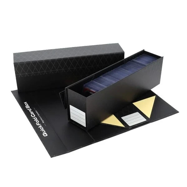 3 Pack QuickFold Card DX Storage Boxes - Magnetics Closure Fits Top loader Cards