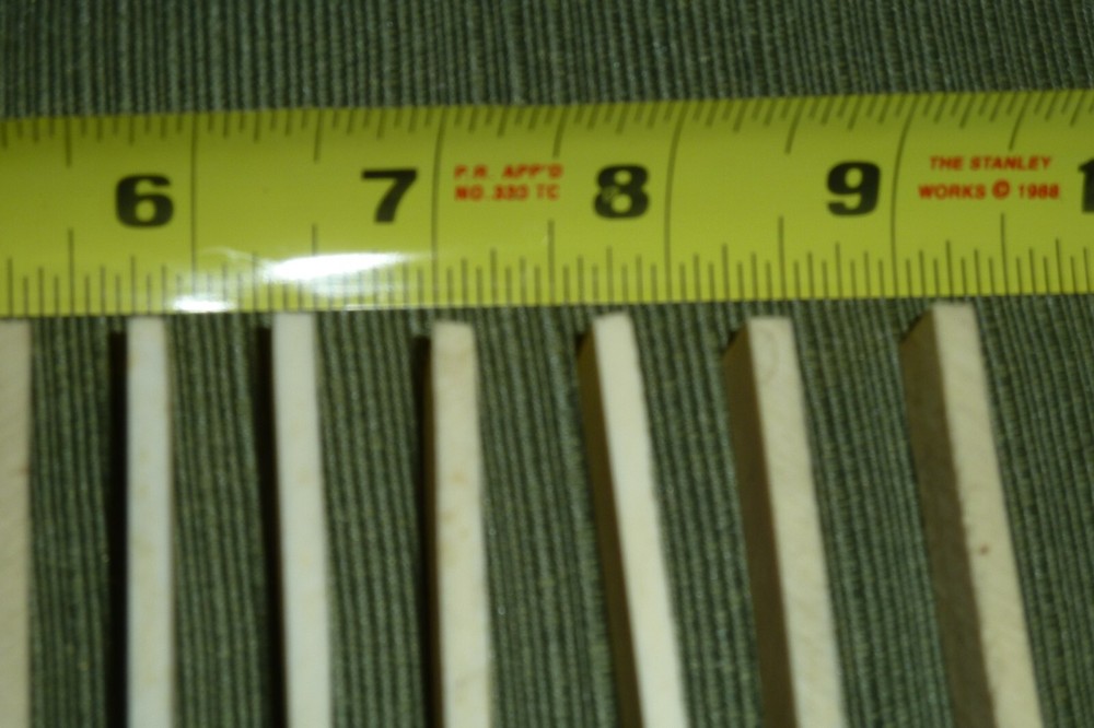 Assorted Older Used Vintage Guitar Bone Nut Blanks - Item TF