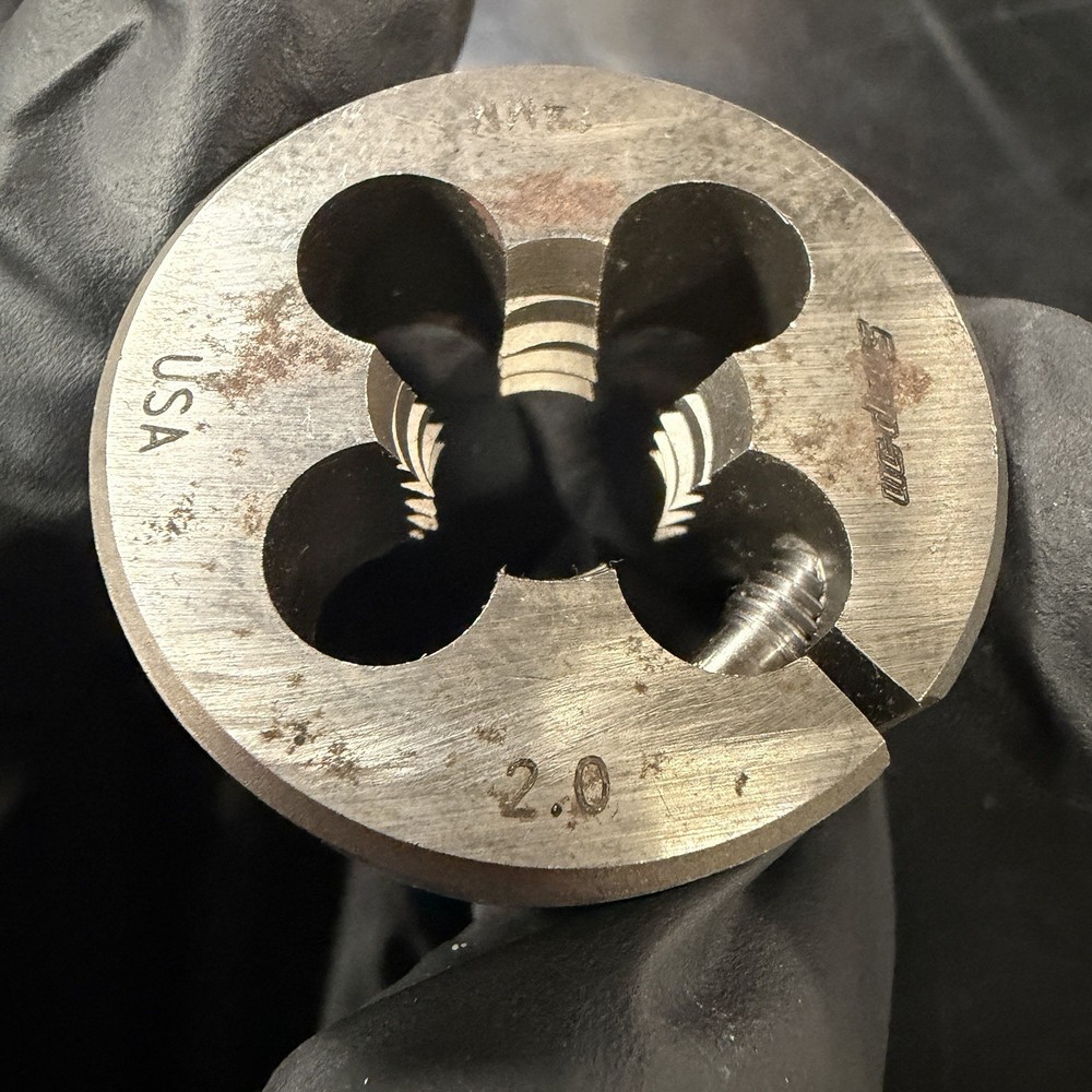 Snap-On 14mm X 2.0 thread die USA Hex Die