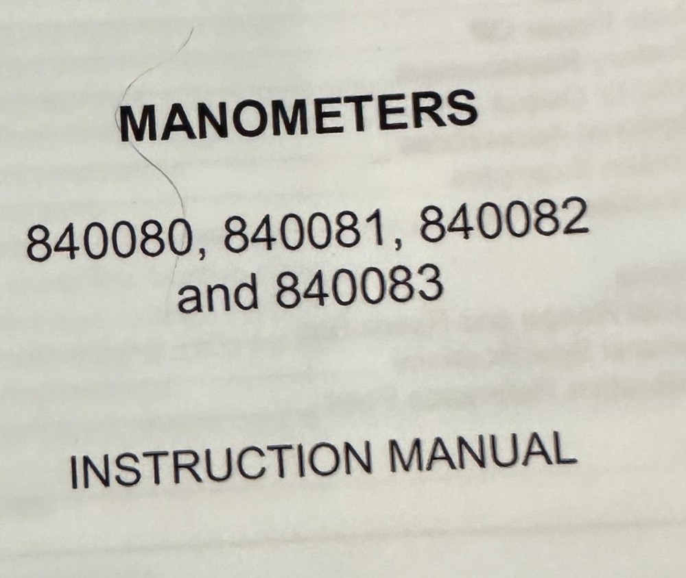 Sper Scientific 840081 Manometer