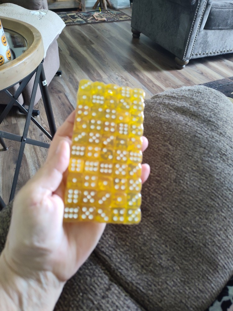 50 Dice Yellow